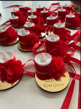 Bougies LED personnalisées mariage — lot cadeau invité durable | Créa By Sana