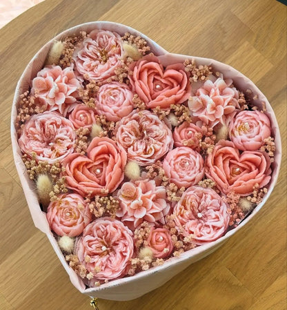 Bouquet coeur bougie CréaBySana