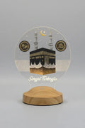 Cadeau Hajj Omra personnalisé veilleuse LED Kaaba gravée prénom | CréaBySana