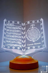 Cadeau musulman femme — veilleuse Coran Omra personnalisée | CréaBySana