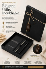Cadeau architecte coffret carnet & stylo gravés — idée cadeau unique | CréaBySana