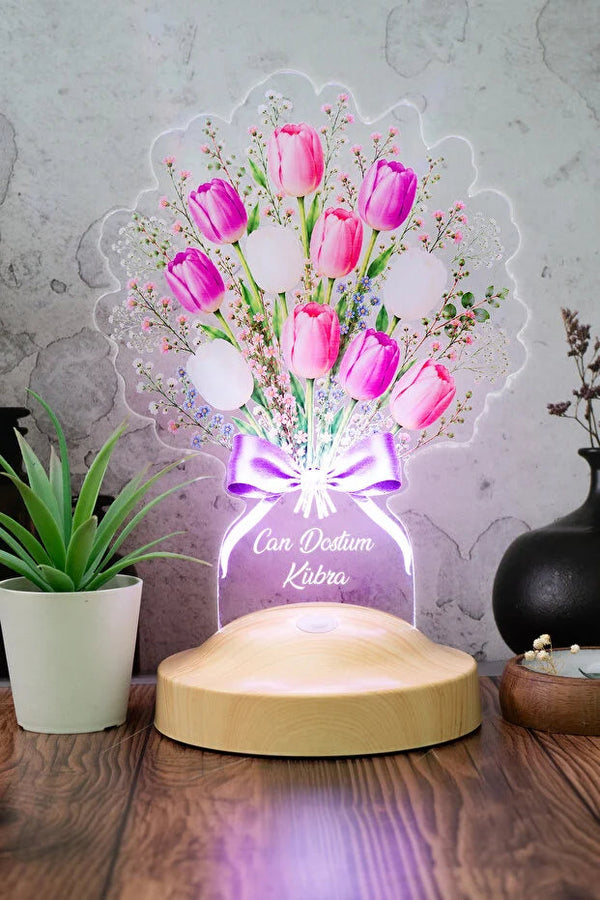 Cadeau Jardinier Personnalisé — Veilleuse LED Gravée veilleuse personnalisé CréaBySana