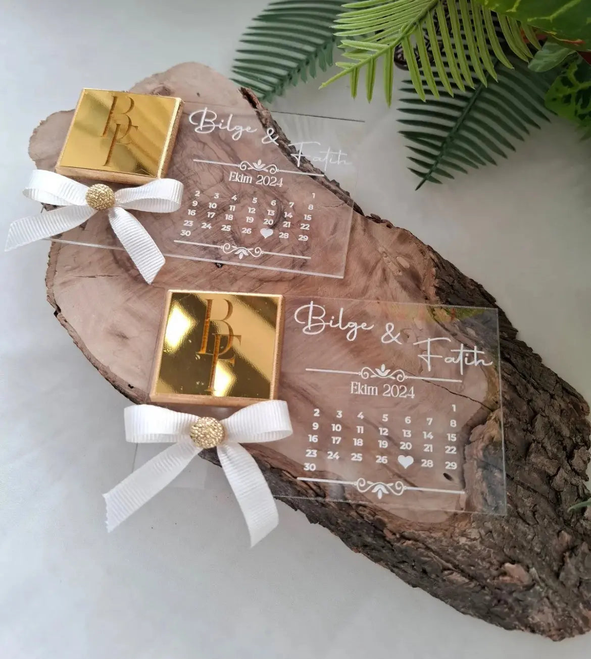 Calendrier plexi et son chocolat CréaBySana