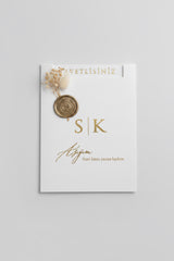 Carte invitation personnalisée Carla — mariage prénoms date | CréaBySana