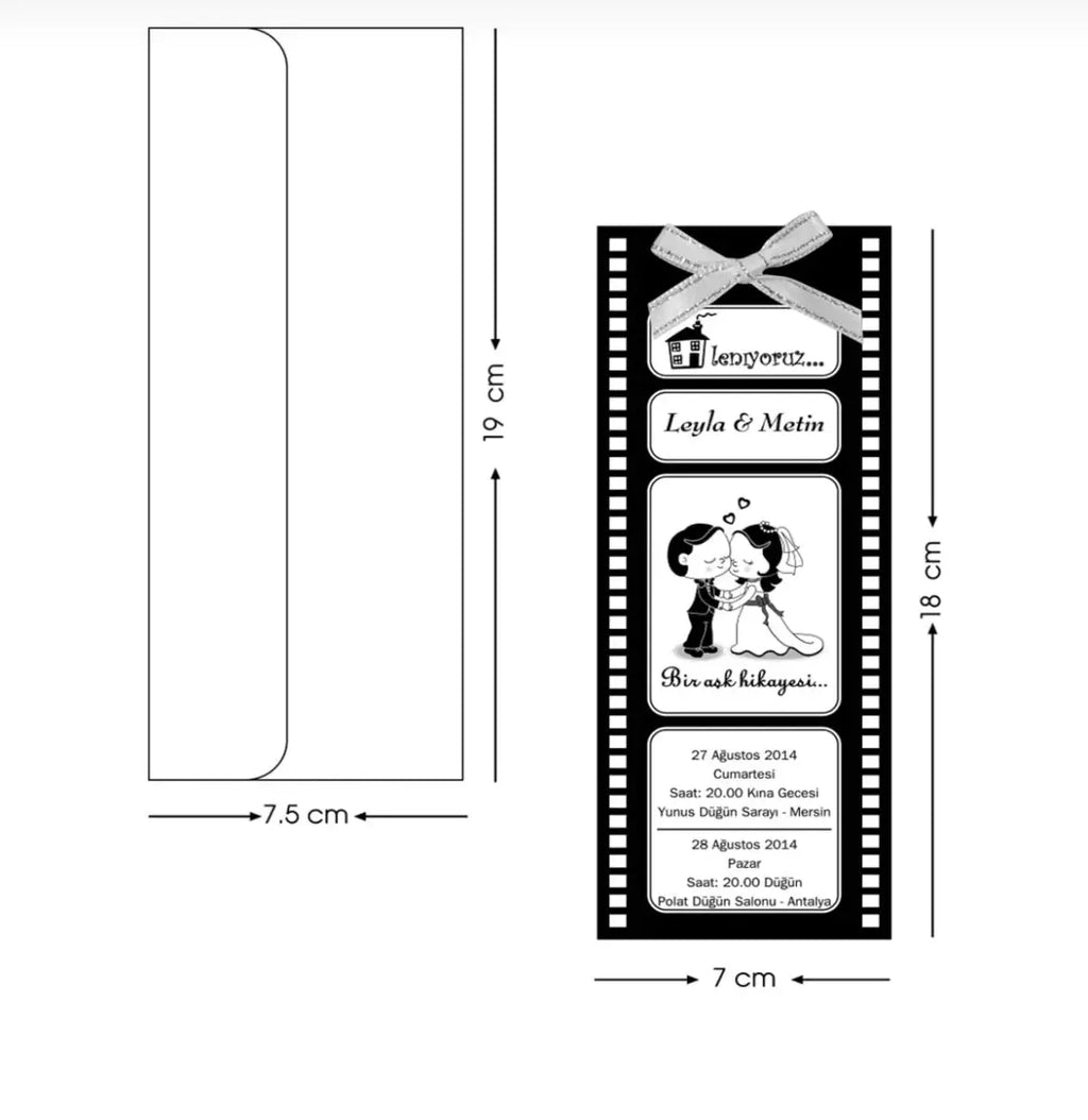 Carte d’invitation à personnaliser (100 pièces minimum) CréaBySana