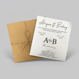 Carte invitation mariage événement personnalisée — lot 100 pièces | CréaBySana