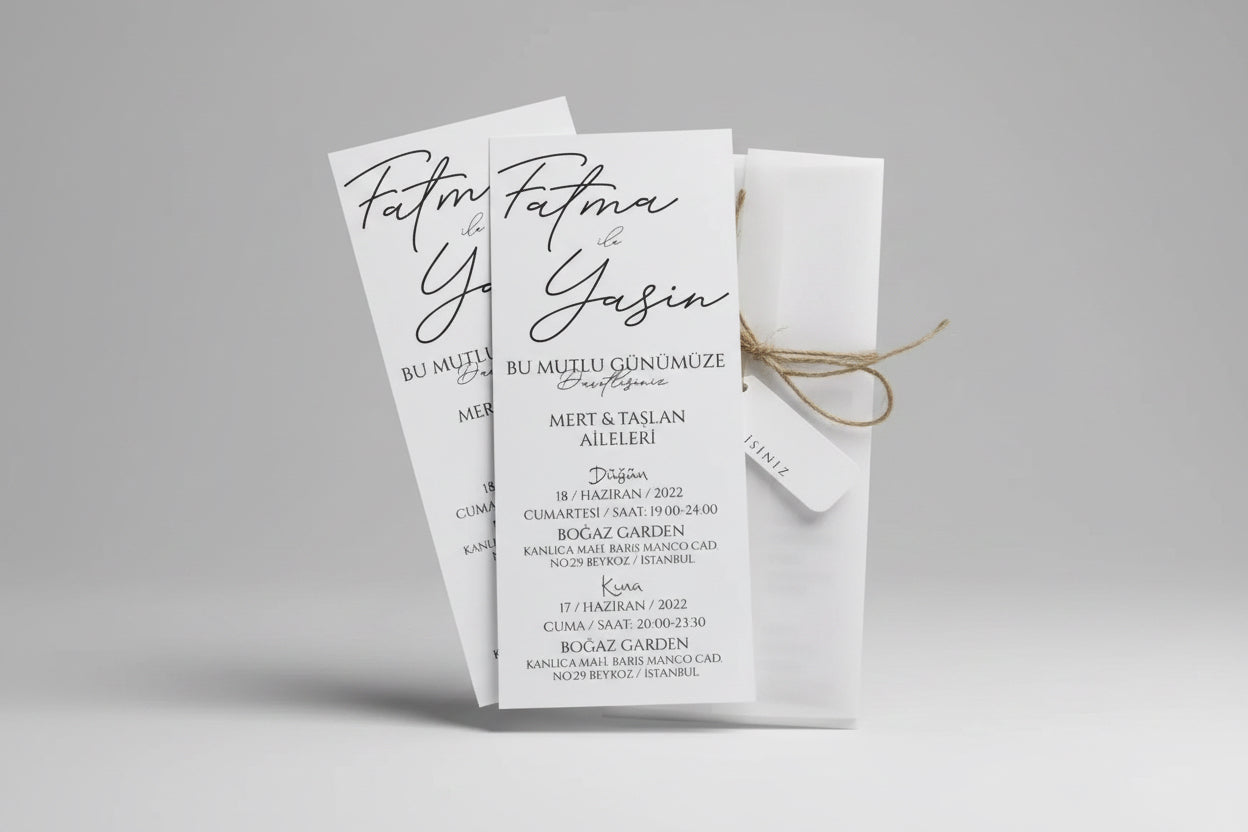 Faire-part mariage événement personnalisé — lot 50 pièces | CréaBySana