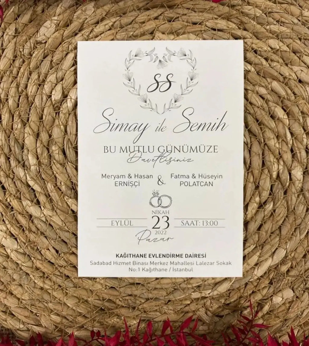 Carte d’invitation personnalisée (50 pièces minimum) CréaBySana