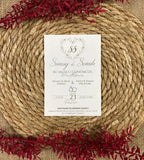 Carte d’invitation personnalisée (50 pièces minimum) CréaBySana