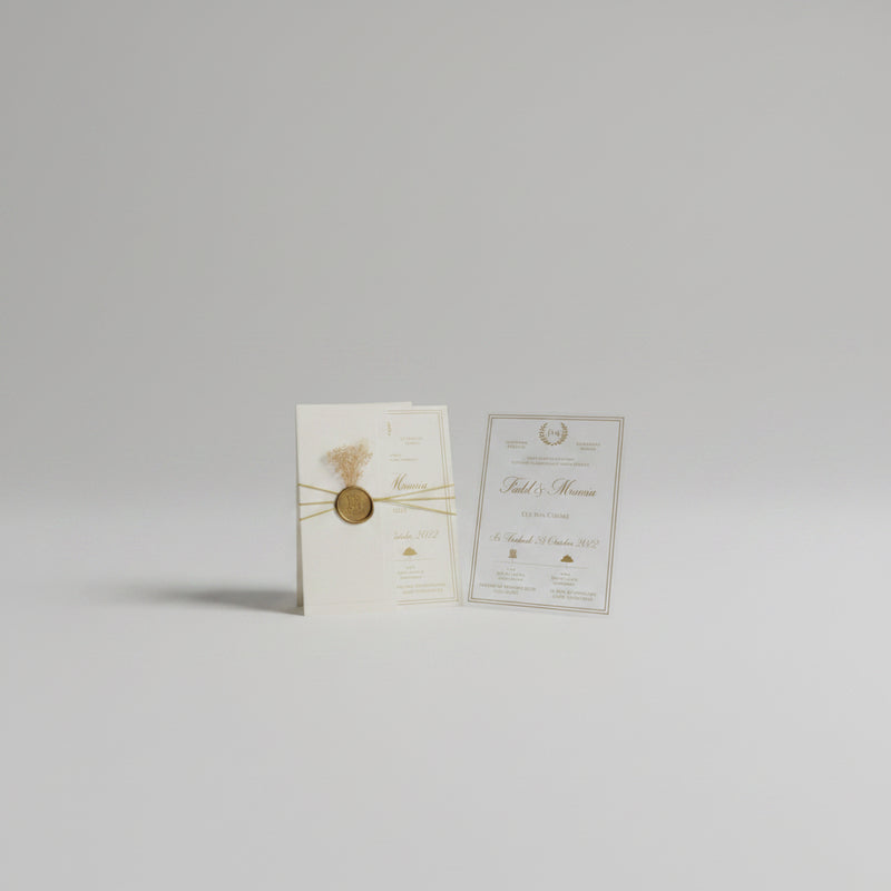 Carte invitation Lola personnalisée — lot 100 pièces mariage | CréaBySana