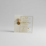 Carte invitation Lola mariage personnalisée — prénoms date | CréaBySana