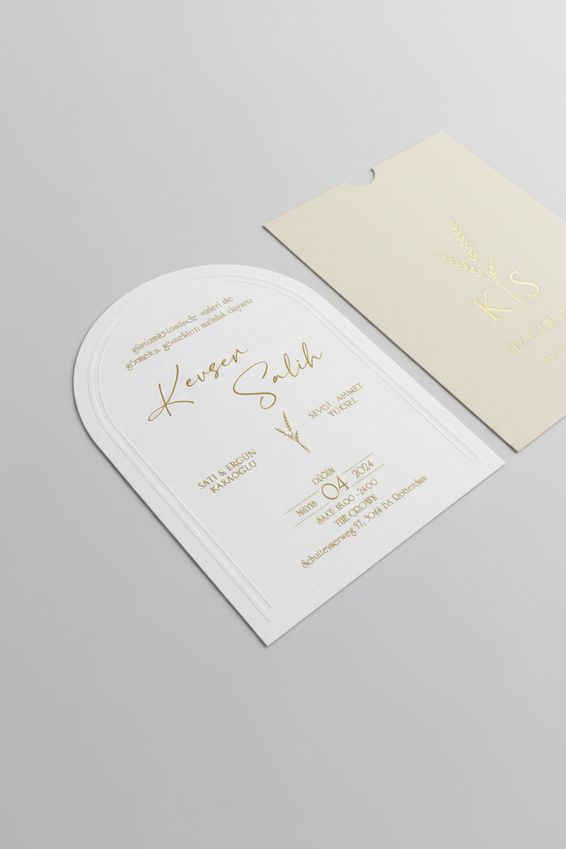 Carte invitation Zara personnalisée — lot 50 pièces mariage | CréaBySana