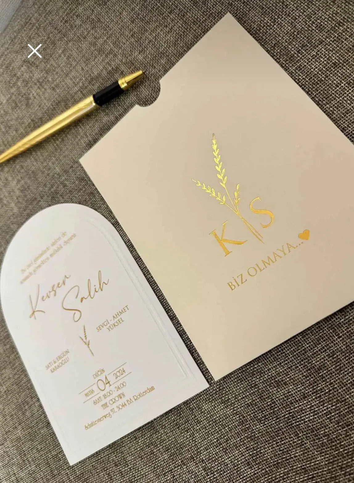 Carte d’invitation Zara (50 pièces minimum) CréaBySana