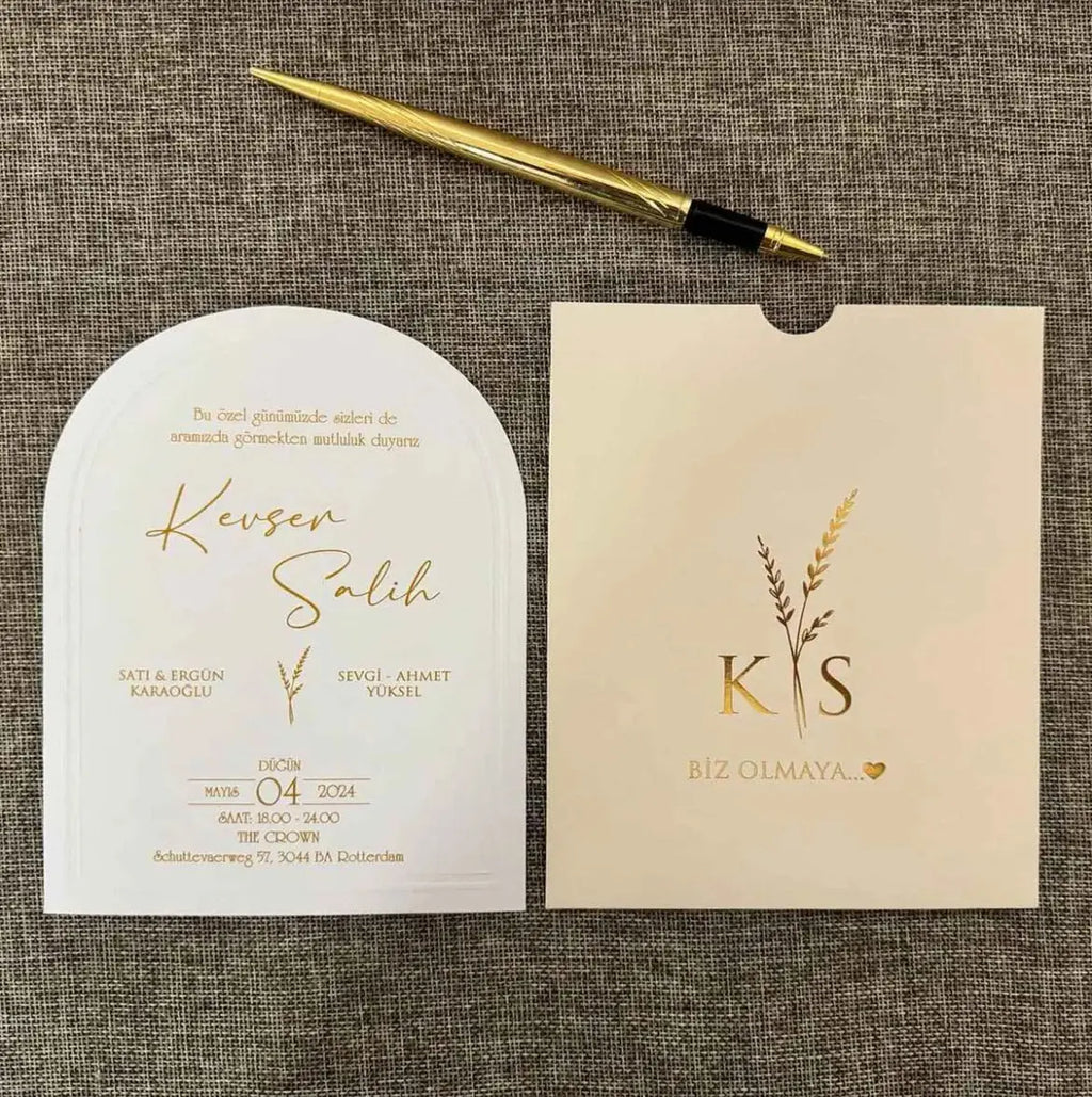 Carte d’invitation Zara (50 pièces minimum) CréaBySana