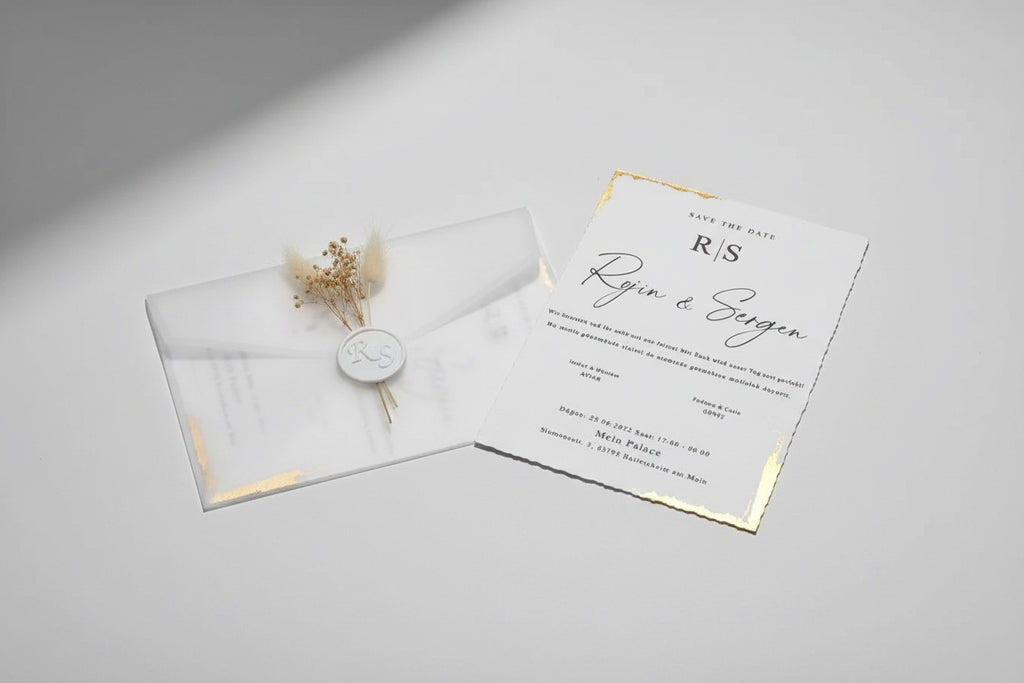 Carte d'invitation Zoé personnalisée — lot 100 pièces mariage | CréaBySana
