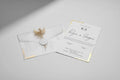 Carte d'invitation Zoé personnalisée — lot 100 pièces mariage | CréaBySana