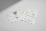 Carte d'invitation Zoé personnalisée — lot 100 pièces mariage | CréaBySana