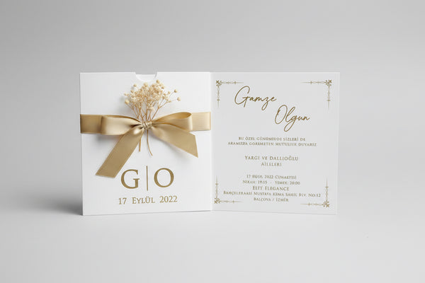 Carte invitation Zola mariage — prénoms date personnalisés | CréaBySana
