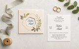 Carte invitation mariage événement personnalisée — lot 50 pièces | CréaBySana
