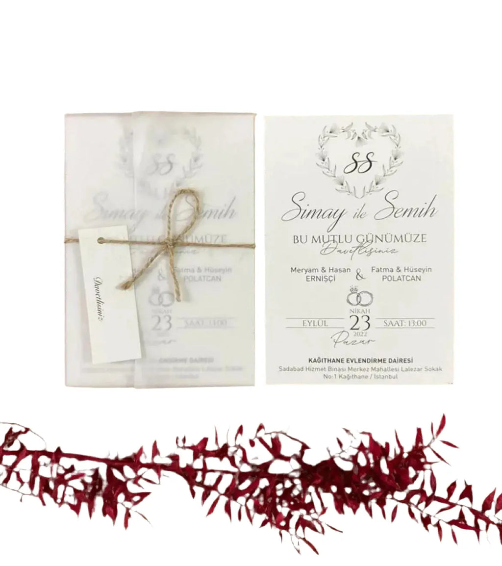 Carte d’invitation personnalisée (50 pièces minimum) CréaBySana