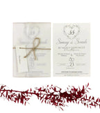 Carte d’invitation personnalisée (50 pièces minimum) CréaBySana
