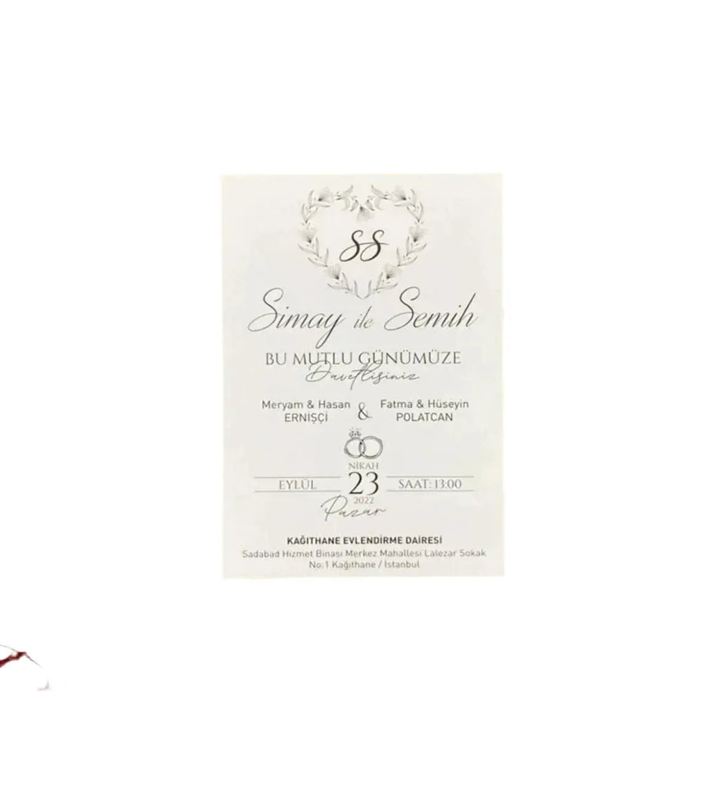 Carte d’invitation personnalisée (50 pièces minimum) CréaBySana