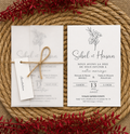 Carte d'invitation personnalisée sur mesure — lot 50 pièces CréaBySana
