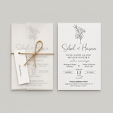 Carte invitation sur mesure personnalisée — lot 50 pièces | CréaBySana