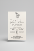 Invitation sur mesure mariage personnalisée — design unique | CréaBySana