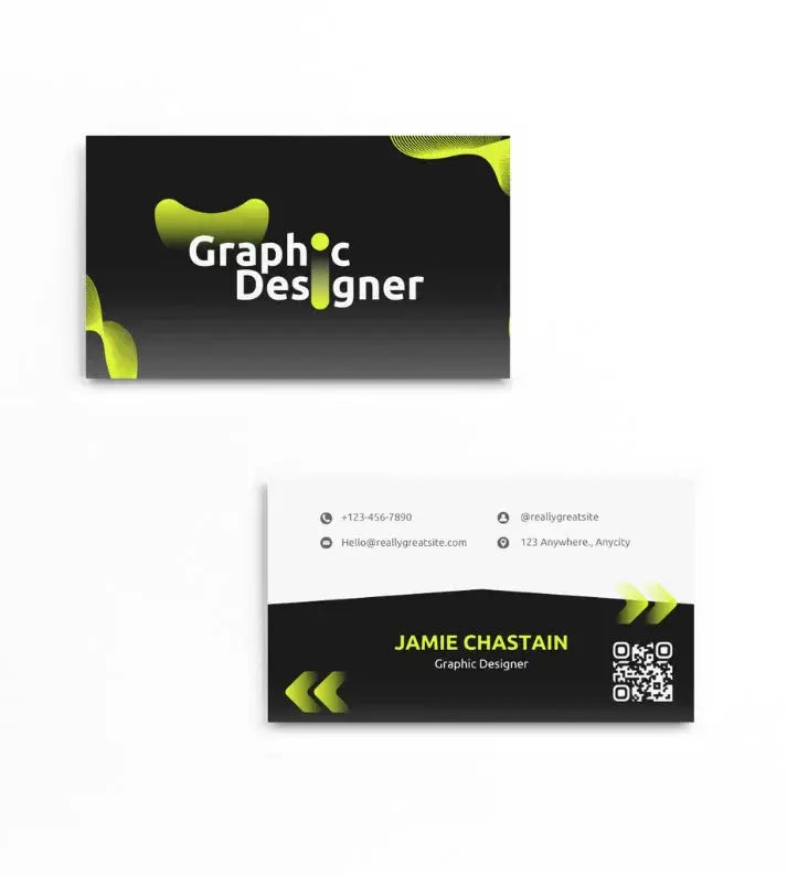 Carte visite graphiste design créatif — impression premium | CréaBySana