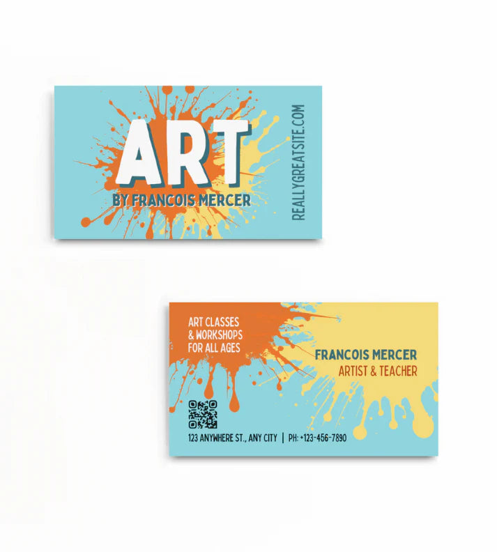 Carte de Visite Graphiste Personnalisée – Design Créatif, Moderne & Impression Premium pour Professionnels du Design - CréaBySana