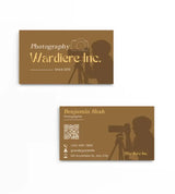 Carte visite photographe moderne — impression personnalisée | Créa By Sana