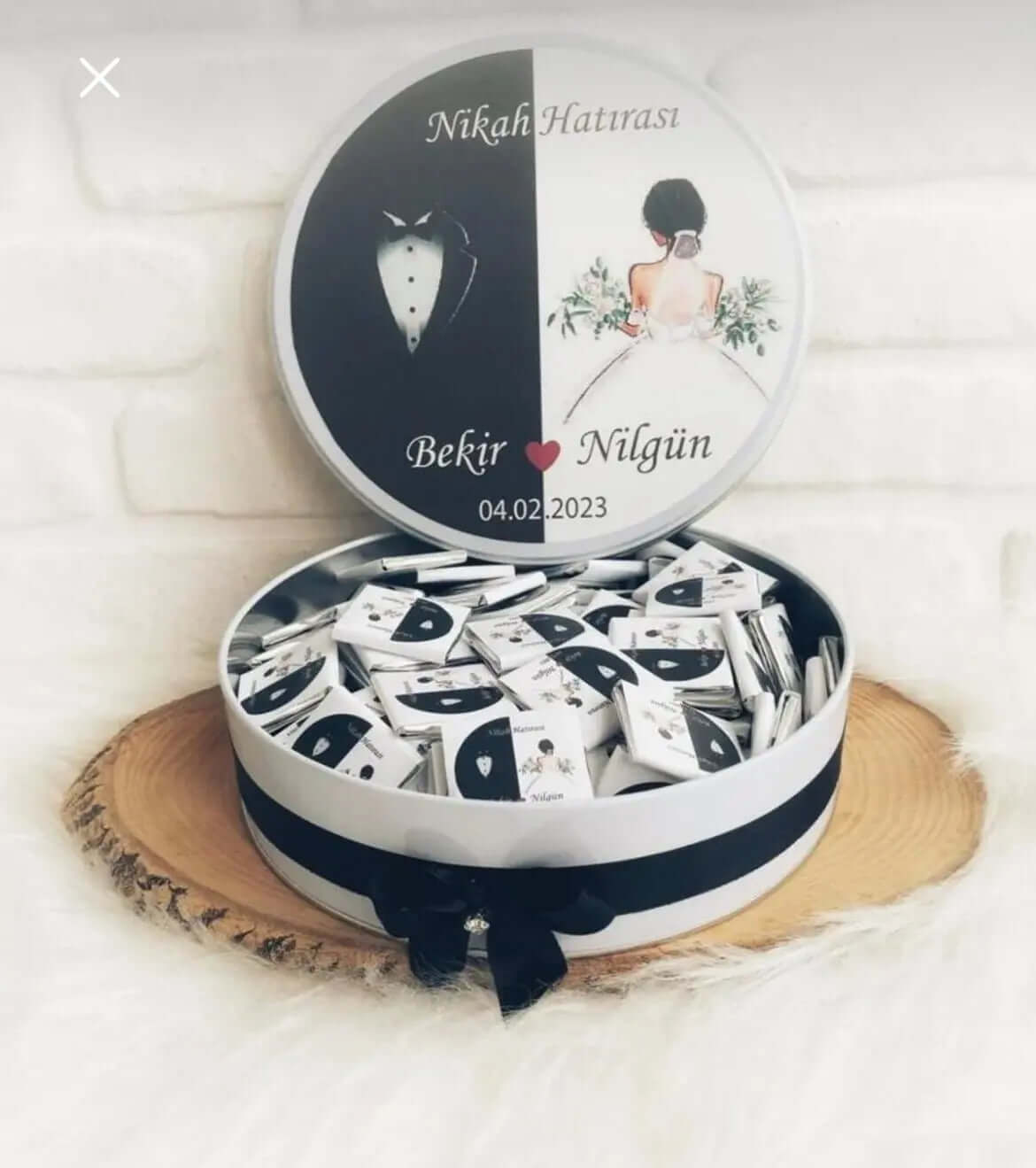 Coffret Cadeau Chocolat mariage CréaBySana