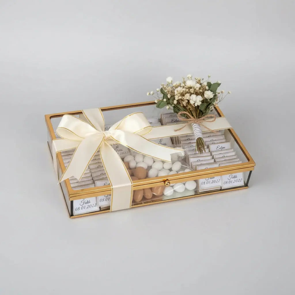 Boîte chocolats fins mariage — cadeau invité élégant | CréaBySana