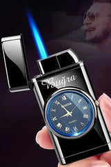 Clipper métal gravé montre quartz — cadeau homme élégant | Créa By Sana
