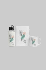 Coffret collection florale femme personnalisé — gourde mug | CréaBySana