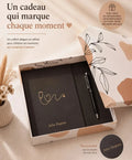 Coffret cadeau médecin personnalisé stylo carnet stéthoscope | CréaBySana