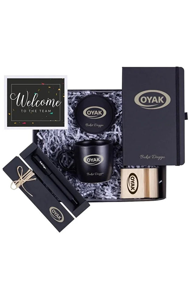 Coffret Cadeau Personnalisé Entreprise – Welcome Box Élégante CréaBySana