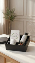 Coffret Cadeau Personnalisé – Mug, Gourde, Carnet & Porte-Clés Initiale CréaBySana
