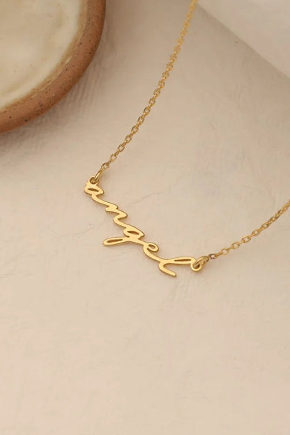 Collier Prénom Personnalisé Plaqué Or 14 Carats – Bijou Élégant et Unique CréaBySana