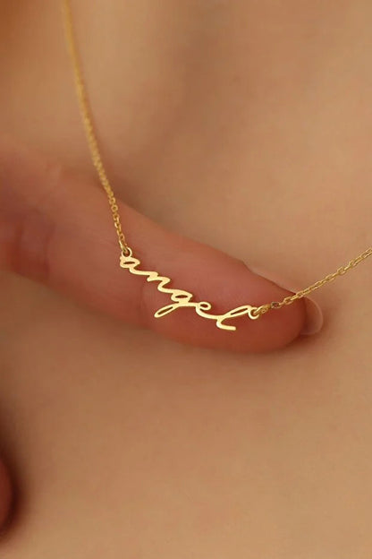 Collier Prénom Personnalisé Plaqué Or 14 Carats – Bijou Élégant et Unique CréaBySana