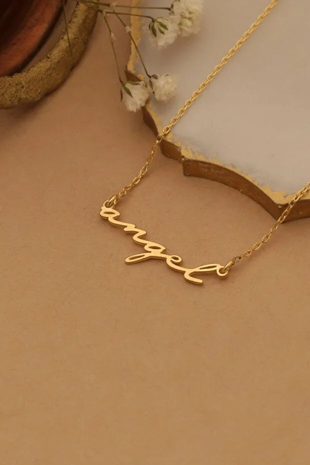 Collier Prénom Personnalisé Plaqué Or 14 Carats – Bijou Élégant et Unique CréaBySana