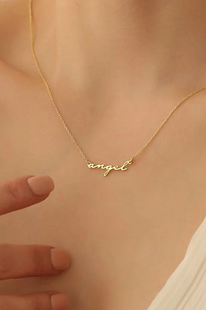 Collier Prénom Personnalisé Plaqué Or 14 Carats – Bijou Élégant et Unique CréaBySana