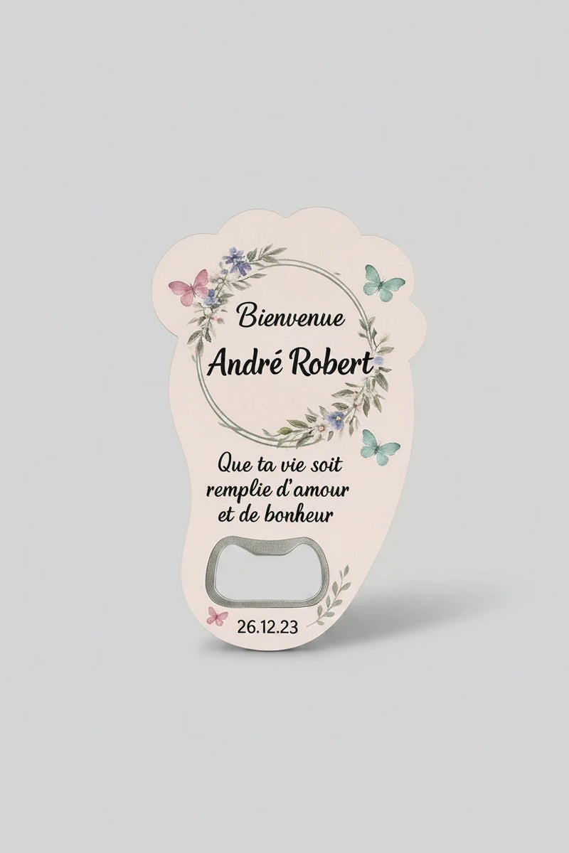 Décapsuleur personnalisé cadeau invité mariage — pratique | CréaBySana