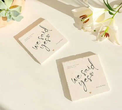 Sous-verre en pierre (min 20 pièces) - CréaBySana