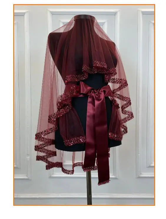 Ensemble voile de mariée CréaBySana