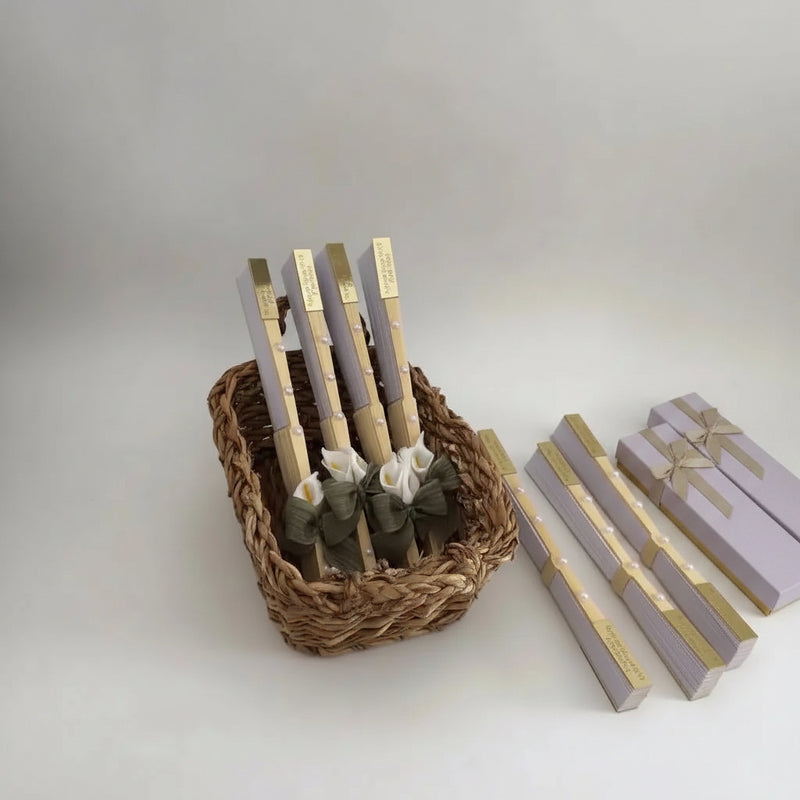 Éventail mariage personnalisé — cadeau invité cérémonie | CréaBySana