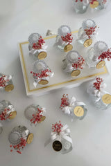 Fiole en verre mariage personnalisée — lot cadeau invité | CréaBySana