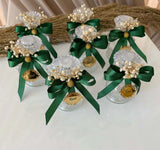 Fiole cadeaux invités mariage verre — contenant élégant | CréaBySana