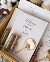 Fiole eau de cologne mariage personnalisée — cadeau invité | CréaBySana